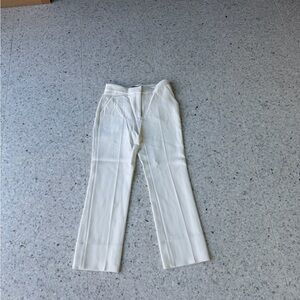Proenza Schouler Cream Zippered Pants
